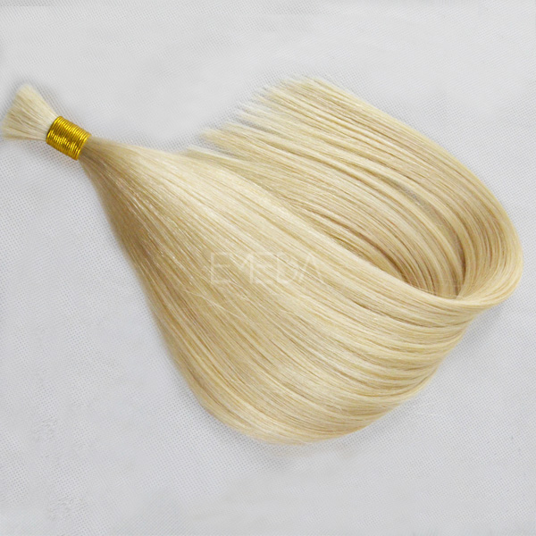 100% loose human hair bulk extension blonde straight bulk hair CX027